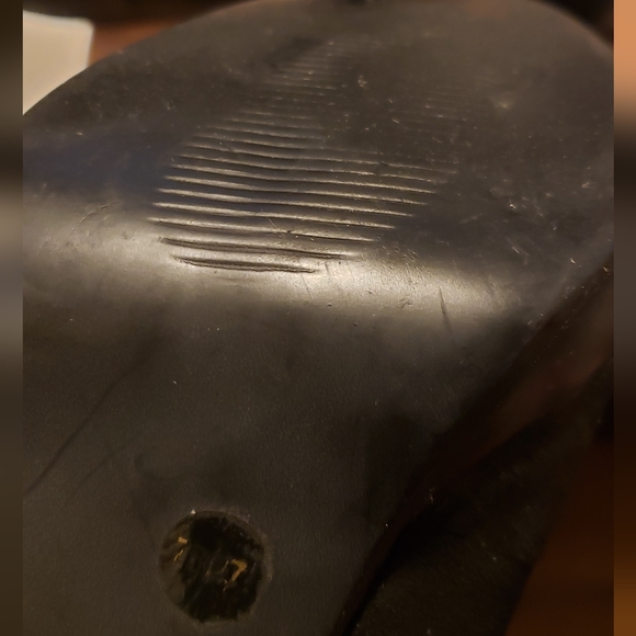 GUC Jessica Simpson Suede Peep Toe Heels - Picture 4 of 5